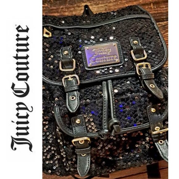 Juicy Couture Black and Gold Sequin Backpack main image 7